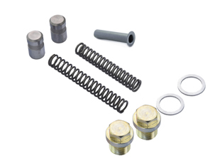 Oliedrukontlastingsventielset. Porsche 911 / 964 / 993 - 93010753301, 99906402601, 90012310630, 93010753101, 90110753101, 91110751200, 99906402602, 90012307130, 90110753100