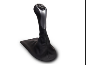 Cuir de changement de vitesse avec tige argentée. Porsche 996 / Boxster 986 S - 99642407505EVZ, 99642407505