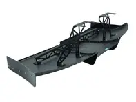 Difusor de parachoques trasero de fibra de carbono. Porsche 981 Caimán GT4