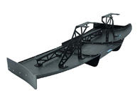 Carbon fibre rear bumper diffuser. Porsche 981 Cayman GT4