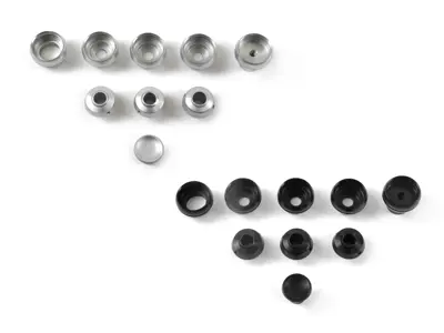 Knob / Cover set for dash trim kit 'Singer Style' for Porsche 964