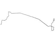 Brake line, Right. Porsche 997.2 C4 / C4S - 99735517611