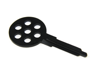 Tige de clé vierge en noir 70's Retro Porsche 911 1965-89 / 964/ 993 - 91153890300, 91453190310, 94453804101
