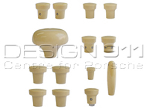 Armaturenbrett-Knauf-Set, BEIGE. Porsche 356A 1955-1959 - PCG35655200500, 64455281100500, 64455285300500, 64455283100500, 64455282101500