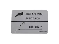 Carburante con numero di ottano 98. Carburante senza piombo per Porsche 964 Carrera RS / 968. - 92800611719 - PAK98