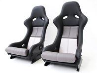 Seats in RennSport RS Style, Black-Grey. Porsche 964 / 993 - P964108-S