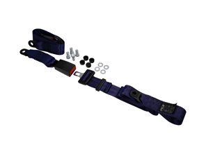 Static 2-point rear lap belt in dark blue  (Set of 2). Porsche 911 78-89 / 964 / 993 / 968 / 924 / 944 - 47785779570B, 911116