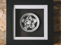 Modelo de rueda cortadora de galletas Porsche Art - Caja enmarcada escala 1:8 - 91136102340, 91136102393