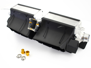 带碳纤维空气导向器的中冷器。保时捷 992 turbo / turbo S - 992145805G, 992145817B, 992145816C - GCP03