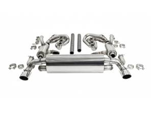 CARGRAPHIC GT Sport Exhaust System, With ID45 GT Manifolds, With Heating. Porsche 964 Carrera 2/4/RS - 96411104504, 96411104605, 96411104502, 96421103905, 96421103932, 96421104004