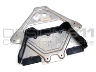 Beschermplaat achteras. Porsche 986 Boxster Handleiding - 98633116300, 98633116301