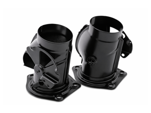 Heat exchanger heater flaps - Black powder coated, set of 2. Porsche 911 - 90121100700, 90121100800, 90121100822, 90121100722 - 9210001B