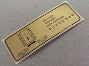 Zündbefehl-Aufkleber für Porsche 928 (1977 – 1995) - 92800610503