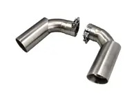 Doppelwandige, schräg abgeschnittene Auspuffendrohre für Porsche 911 1975-89