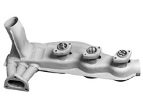 Exhaust heat exchangers, Mild Steel, Painted. Porsche 911 1984-89 - 91.104, 91.104S, 1623103900, 1623104000, 93021102901 - 1623103900