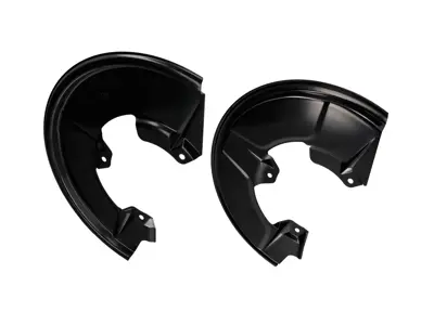 Jeu de 2 plaques de protection de disque de frein avant. Porsche 964 - 96435180302, 96435180402