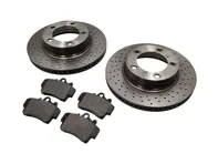 FRONT Brake Pads and Brake Disc Package Porsche 987 Boxster / 987C Cayman - 98735140101, 98735140201, 98735193903