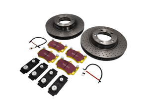 Pacchetto dischi freno Sport Pastiglie freno EBC Porsche 997 C2S 3.8L - 9963514XX04BRE, 99635141004, 99635140904BRE, 99635140904, DP41515R, 9963514XX04, 99635108901, 99761275701, 99761267801