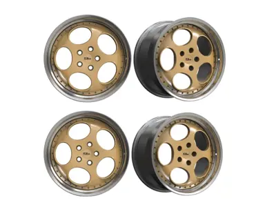 Juego de llantas de aleación Speed Dial de dos piezas de Ninemeister para Porsche 964 / 993 / 996 / 997 / 991 / 992 / 986 /987 /981 / 718 - 9MSDIAL18, 9MSDIAL19, 9MSDIAL20, 9MSDIAL21