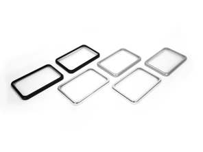 Hoedenplank luidspreker sierringen "Singer Style" voor Porsche 911 / 964 - 9445551490001C, 94455514901 - TK Z 87-1, TK Z 87-2, TK Z 87-3