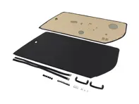 RS / RSA / Backdate Style Türverkleidungen in schwarzem Vinyl für Porsche 911 / 912E / 930 / 964 / 993 1974-96