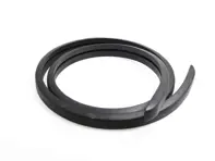 Inserción de goma decorativa para parachoques delantero y trasero, acabado S. Porsche 911 S 1967-68 - 90150540550, 90150541750 - BMP11.3.112, OBP11.1.130