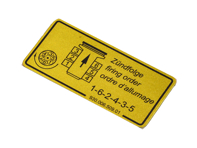 贴纸点火顺序。保时捷 911 3.2 Carrera - 93000650901 - 1601500606