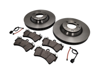 前刹车片和刹车盘套件。保时捷卡宴 955 V8 - 95535140X51BRE, 95535140X51, 95535193916, 95561236502