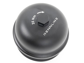 Tappo alloggiamento filtro olio Rennline in alluminio billet. Porsche 997/991/970 Panamera V8/Cayenne V8 - 94810702200 - M52