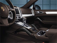 Door handles and centre console in carbon. Porsche 958 Cayenne - 95804480072