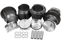 Kit piston et chemise forgés JE 103 mm, piston poussoir 22 mm. Porsche 914/VW Type 4