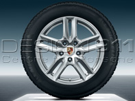 Llantas de aleación Cayenne S de 18' y neumáticos de invierno Porsche original - 95804460104