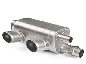 Impianto di Scarico Akrapovic Slip-On Line in Titanio per Porsche 991.2 Carrera / S / 4 / 4S / GTS 2017>> - 9P1251053A, 9P1251053C - S-PO/TI/5H