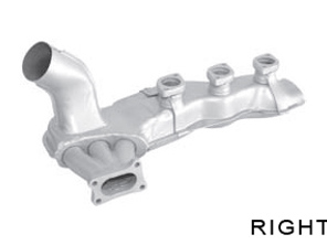 Exhaust Heat Exchanger, RIGHT. Porsche 964 C2 / C4 - 96421103905, 96421104004, 96421103932