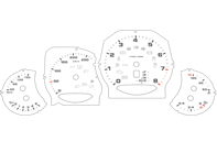 Juego de carátulas, KMH. Porsche 958.2 Cayenne / Cayenne S / Cayenne GTS