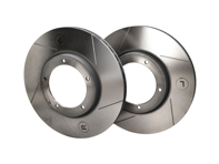 前制动盘转子。保时捷 911 / 930 / 924 / 944（OE 零件编号 477405083A / 91135104120）开槽对 - 285186C, 477405083D, 91135104120 - 285186C