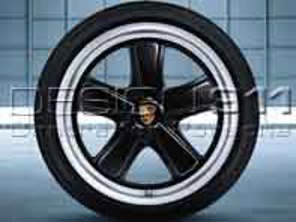 19' Sport Classic Black Finish Alloy Wheels for Porsche Cars - 99704460269, 99704460271, 99704460273