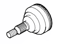 Junta homocinética exterior. Porsche 970 Panamera - 97033203100, 97033203101