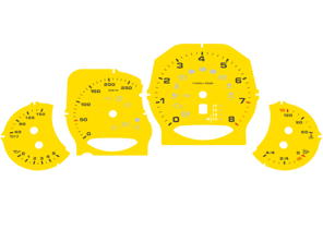 Zifferblattsatz, KMH. Porsche 958.1 Cayenne / Cayenne S / Cayenne GTS