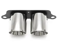 Embouts de luxe à double style - Chrome poli. Porsche 991.2 GT3 / GT3 RS - 99111125395, 99111125380, 99111125791