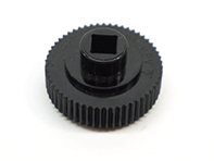 Perilla de bloqueo de puerta. Plástico negro. Porsche 993 Carrera RS - 9285375810370B, 92853758103