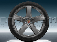 21' Macan Sport Classic Alloy Wheels & Summer Tyres Original Porsche - 95B04460216, 95B04460226