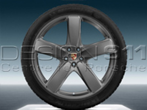 21' Macan Sport Classic Jantes en alliage et pneus d'été Porsche d'origine - 95B04460216, 95B04460226