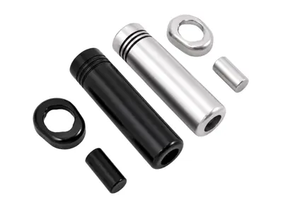 Handbrake Handle and Knob Aluminium. Porsche 944 / 968 - 839711327041, 944424259011AJ, 944424259014RB, 944424259017LD, 944424049001AJ, 94442405101, 94442405150 - DH60 SILVER, DH60 BLACK