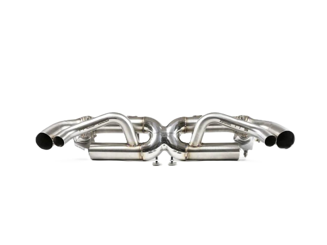 Sistema de escape Fabspeed Cat-Back Maxflo con válvulas y cuatro salidas. Porsche 992 Twin Turbo / Twin Turbo S (2021+) - 992251052A, 992298019 - FS.POR.992T.VLVQ