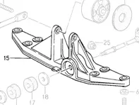 Portador de montaje de caja de cambios. Porsche 993 C2 MANUAL - 99337530900