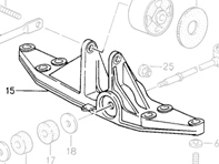 Gearbox Mount Carrier. Porsche 993 C2 MANUAL - 99337530900