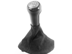 Pomello del cambio con stivale - nero. Porsche 997 GT2/GT3 - 99742498190A15, 99742498192A15