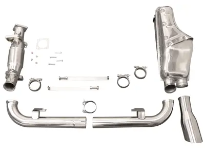 Ensemble d'échappement pour 964 avec dérivation de chat et dérivation de silencieux central - 1620001510, 1621400710, 1621100606, 1625000300, 1625000900, 1620701000, 1620600900, 1620700800, 1620301400, 92.247SCLAMP, 99311119500, 90007428202, 99908405202, 92.240S, 92.280S, 92.200S, PO-92260S, 96411104205, 96411321316, 96411321315, 96411104504, 96411104502, 96411104605, 96421104004, 96421103905, 96421103932