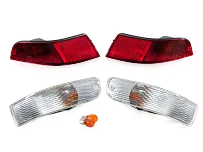 Indicator unit kit, Front and Rear. Porsche 993 - 00004490000, 99363106101, 99363106201, 99363140301, 99363140401, 99363106202